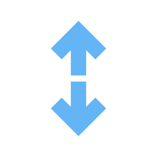 Up and Down Arrow Generic color fill icon