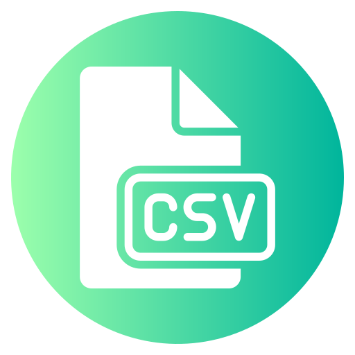 csv Generic gradient fill icona