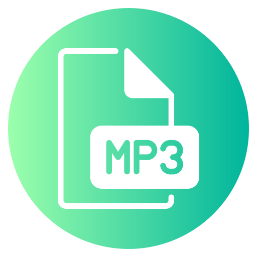 mp3 Generic gradient fill icoon