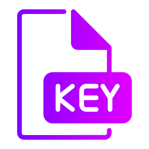 archivo de clave Generic gradient fill icono