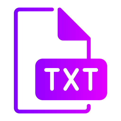 txt Generic gradient fill icono
