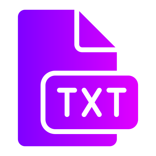 txt Generic gradient fill icona