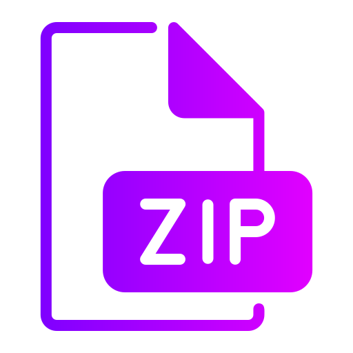 zip *: français Generic gradient fill Icône