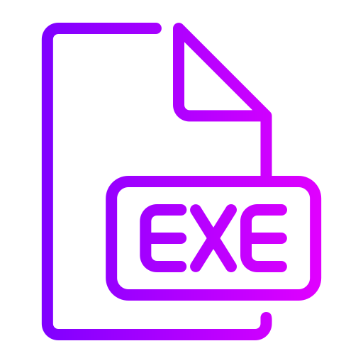 exe Generic gradient outline icon