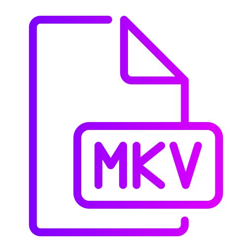 mkv Generic gradient outline icona