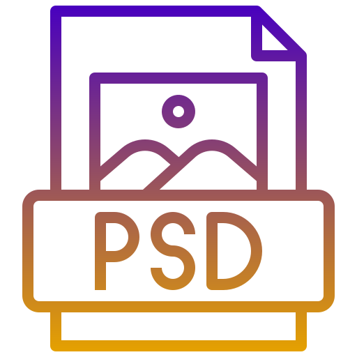 psdファイル Generic gradient outline icon