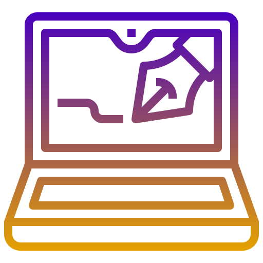 laptop Generic gradient outline ikona