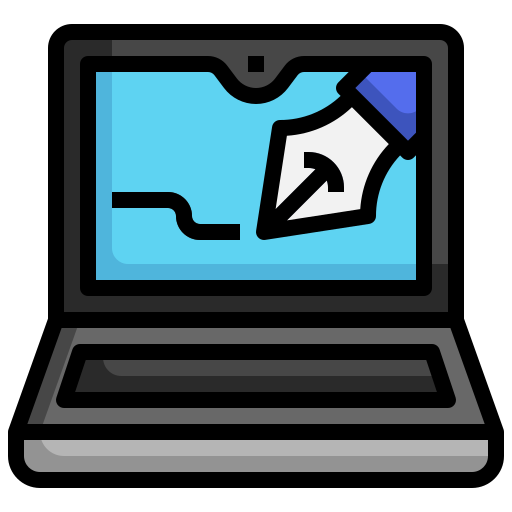 computer portatile Generic color outline icona