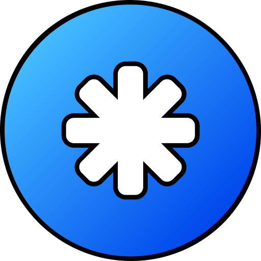 Asterisk Generic gradient lineal-color icon
