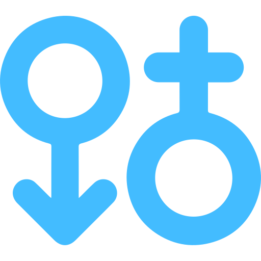 Male female Generic color fill icon