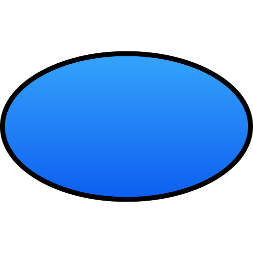 타원형 Generic gradient lineal-color icon