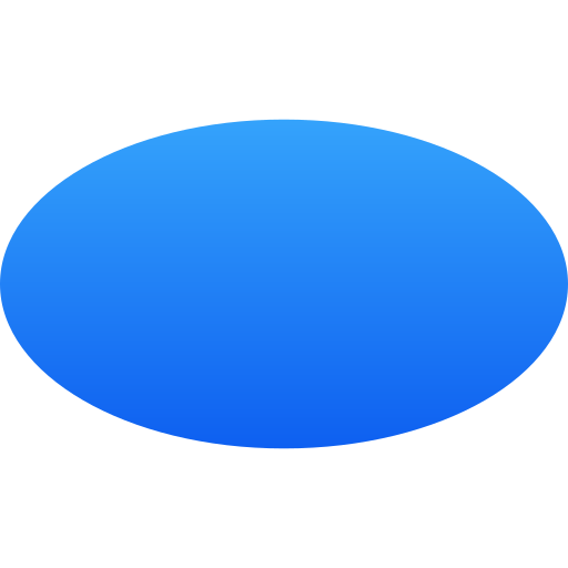 楕円形 Generic gradient fill icon