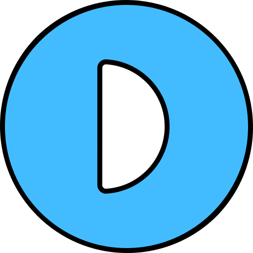 Half circle Generic color lineal-color icon