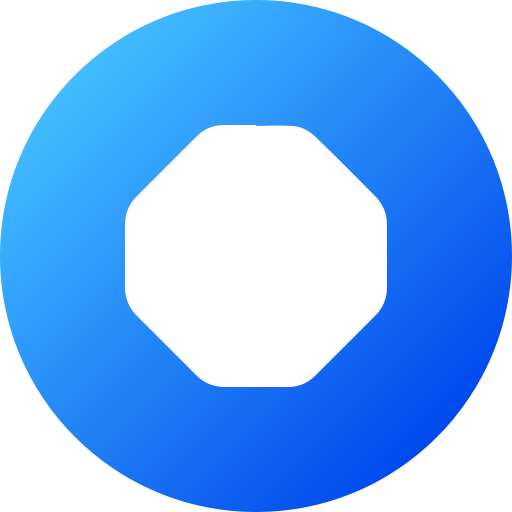 Octagon Generic gradient fill icon