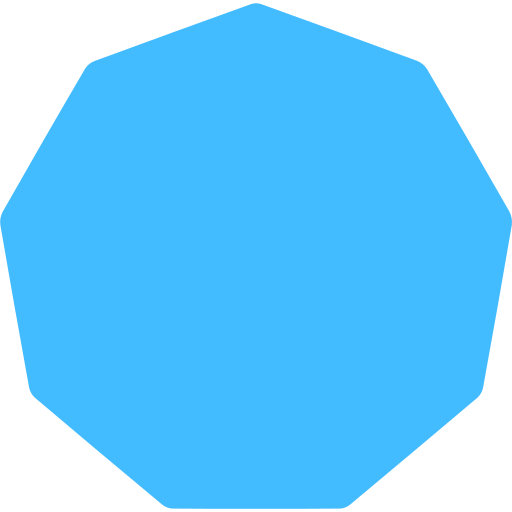 nonagon Generic color fill icon