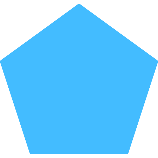 pentagon Generic color fill icon