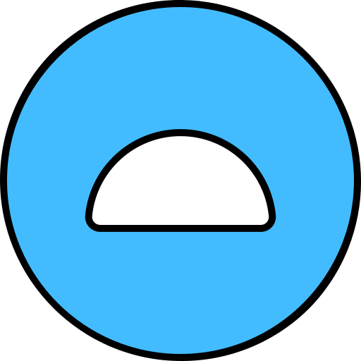 半円 Generic color lineal-color icon