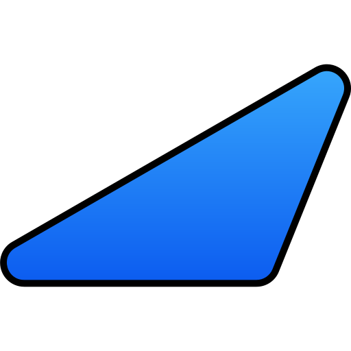 driehoek Generic gradient lineal-color icoon