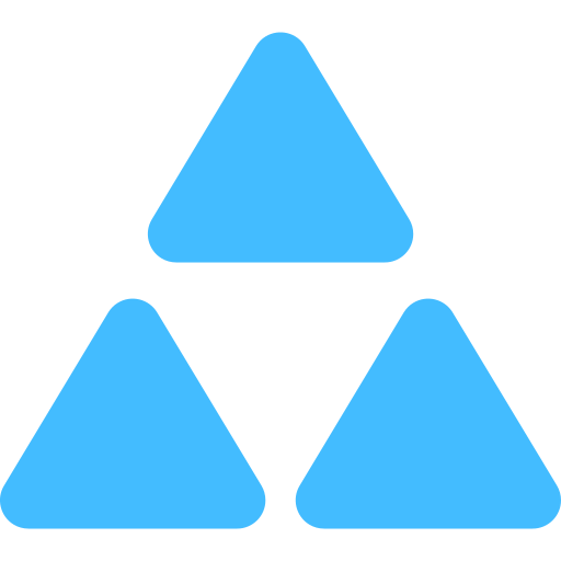 triangolo Generic color fill icona