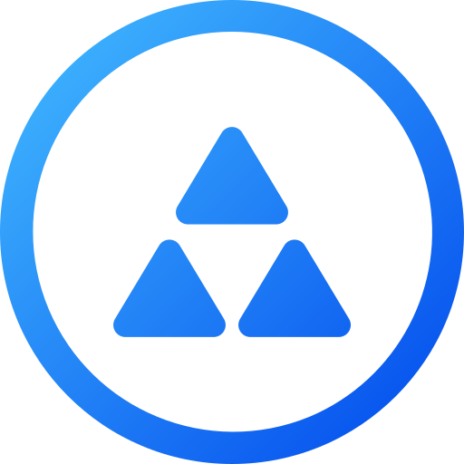 triangolo Generic gradient fill icona
