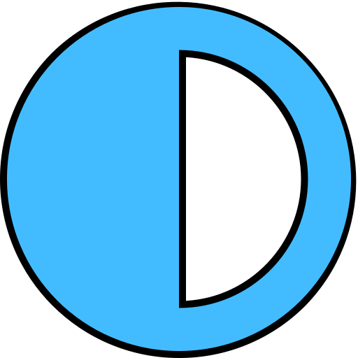 medio circulo Generic color lineal-color icono