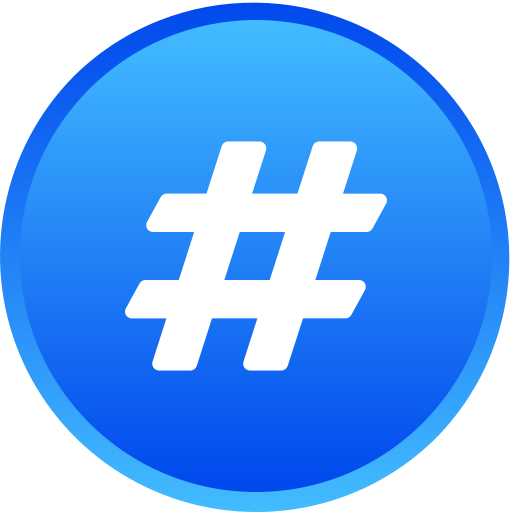 Hashtag Generic gradient lineal-color icon