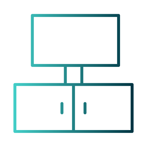 stojak tv Generic gradient outline ikona