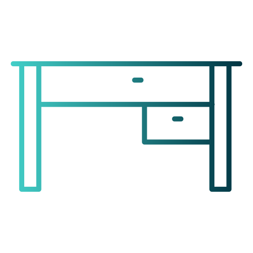 table Generic gradient outline Icône
