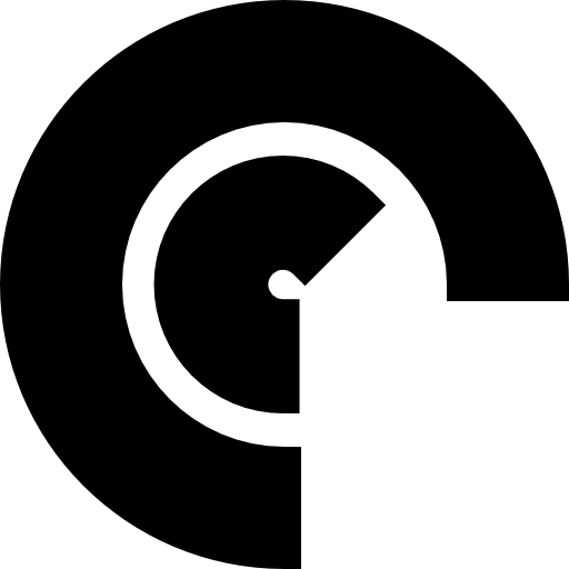 diagramme circulaire Basic Straight Filled Icône