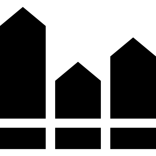 diagram Basic Straight Filled ikona