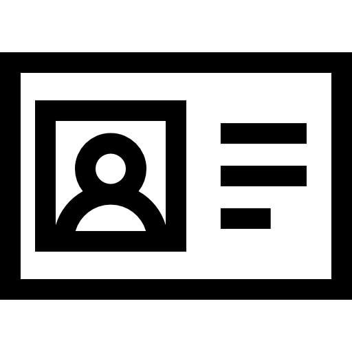 idカード Basic Straight Lineal icon