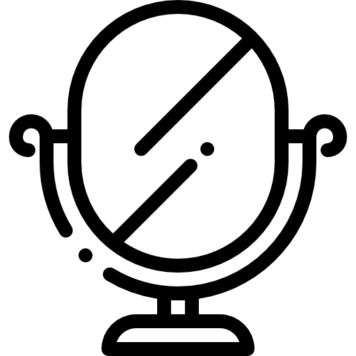 鏡 Detailed Rounded Lineal icon