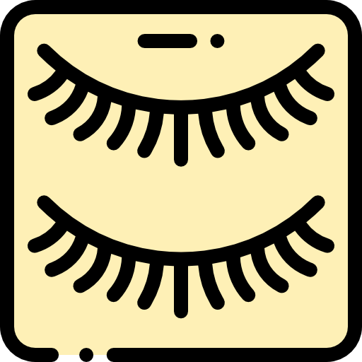Eyelashes Detailed Rounded Lineal color icon