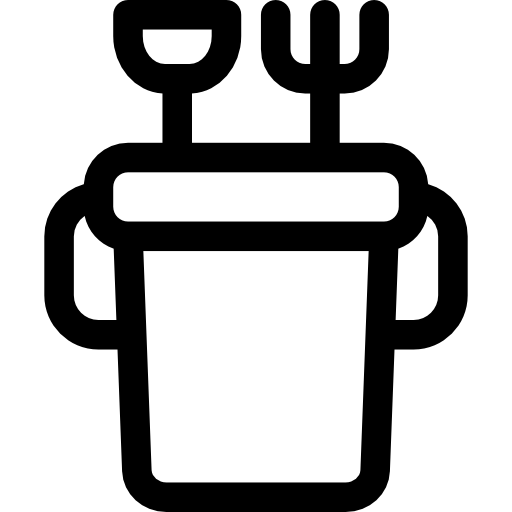 버킷 Basic Rounded Lineal icon