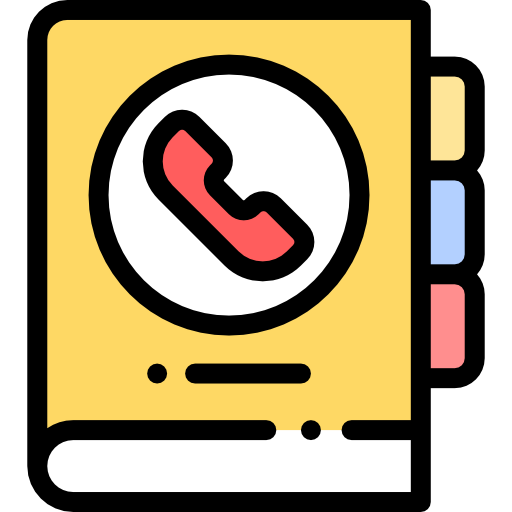 Phonebook Detailed Rounded Lineal color icon