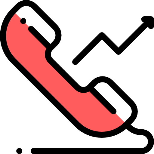 Phone call Detailed Rounded Lineal color icon