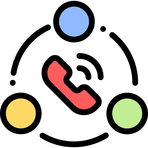 コールセンター Detailed Rounded Lineal color icon