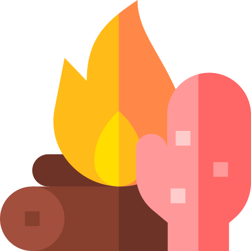 燃えた Basic Straight Flat icon
