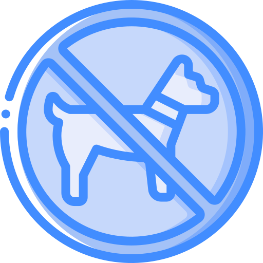 No dog Basic Miscellany Blue icon