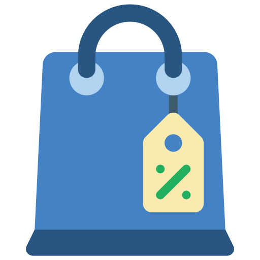 Shopping bag Basic Miscellany Flat icon