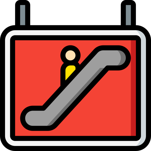 rolltreppen Basic Miscellany Lineal Color icon