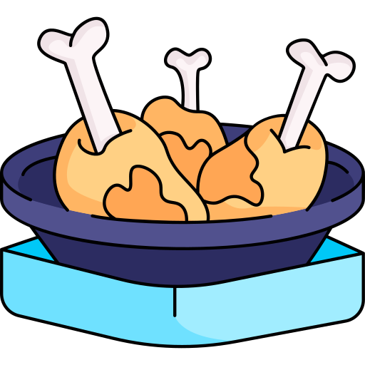 cuisse de poulet Generic color outline Icône