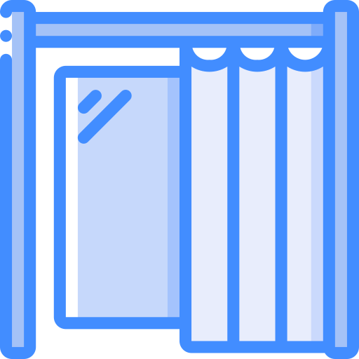 Changing room Basic Miscellany Blue icon