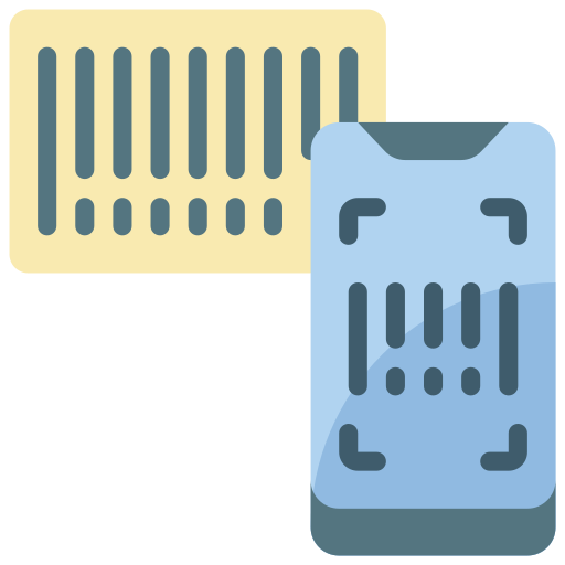 Barcode scanner Basic Miscellany Flat icon