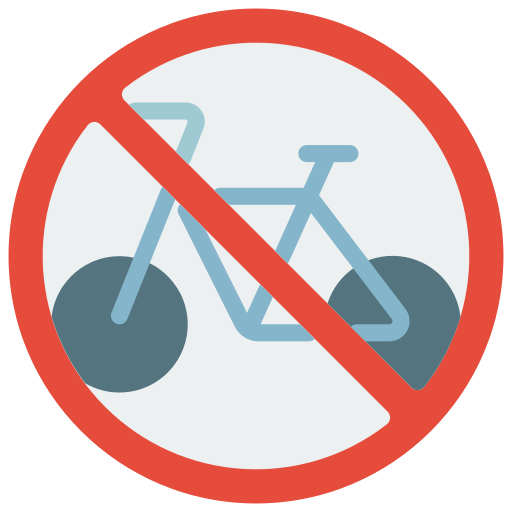 Нет велосипеда Basic Miscellany Flat иконка