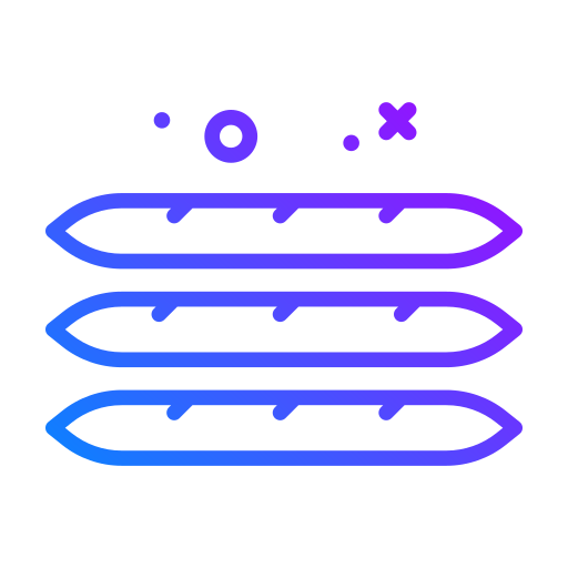 baguette Generic gradient outline icona
