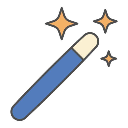 Волшебная палочка Generic color outline иконка