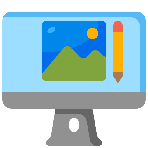 monitor Generic color fill icon