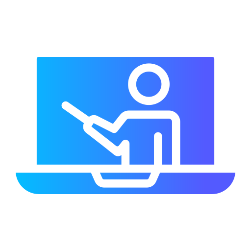 Online class Generic gradient fill icon