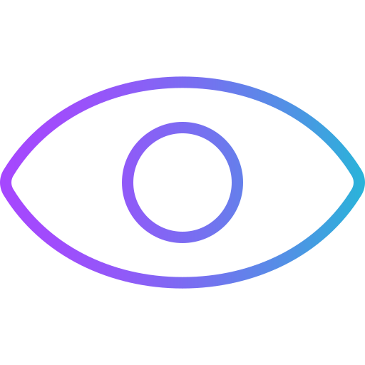 oog Generic gradient outline icoon